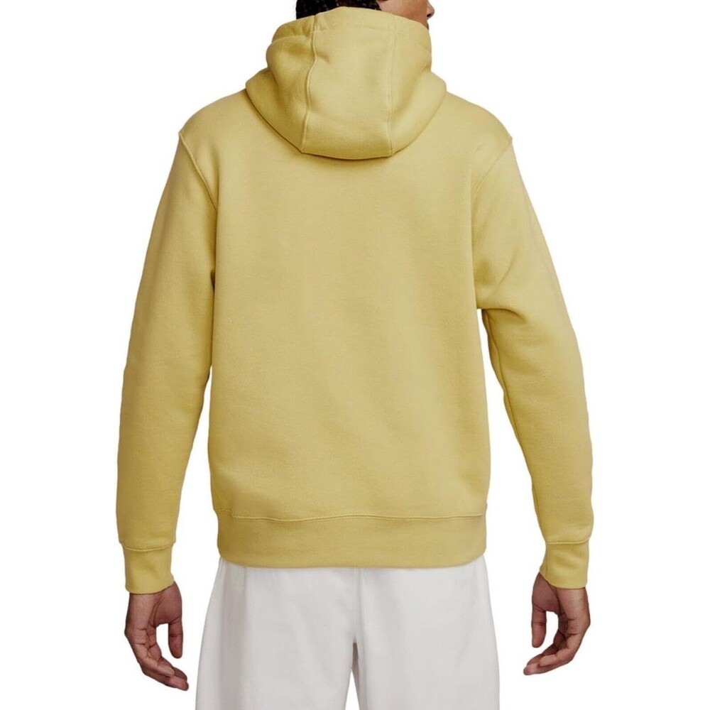 Nike Sportswear Club Fleece BV2654-720 Hoodie Gold/White Men Size XL BRAND NEW - Picture 2 of 6